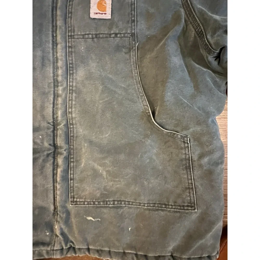 Vintage Carhartt Arctic Mens XXL Green‎ Jacket Union Made Heavy USA C26 HTG G2